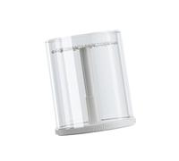 perfeclan Vitrine transparente pour figurines, présentoir de comptoir moderne et pratique, porte-colliers, boîte de rangement pour poupées de collection, Blanc