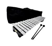 Perfeclan Xylophone Professionnel à 15 échelles avec étui et Kit de Percussion Maillets Glockenspiel Xylophone pour Enfant, Adulte