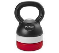 Perfect Adjustable Kettlebell - Poids Multiples Ajustables | Multicolore; 26 x 14 cm; 7 combinaisons de poids pour entraînement full body; base plate pour rangement facile