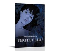 Perfect Blue Classic Anime Movie Art Poster Peinture décorative sur toile pour salon, chambre à coucher, art mural, impression d'image moderne, décoration de salle familiale, 50 x 75 cm