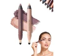 Perfect Color Duo-Shadow Liner 2-en-1 Eyeliner & Eyeshadow, Waterproof, Smudge-Proof Duo Eye shadow Stick with Smudge Brush, Smooth & Easy Color, 30s Glam (B-2)