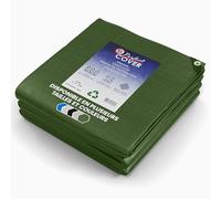 Perfect Cover Bâche étanche Forte avec Oeillets pour Meubles de Jardin, Piscine, Voiture, Caravane - résistante aux UV, indéchirable, sur Mesure (Vert, 2x3M)