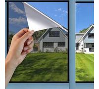 Perfect Cover Film fenetre Anti Regard, Film Adhesif Effet Miroir sans Tain pour Vitre Papier Anti Chaleur Feuille Miroir Occultant à Sens Unique Anti UV, pour Bureau Cuisine Maison (30x300)