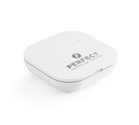 Perfect détecteur d'eau, Alarme d'eau avec Haut-Parleur 70 DB, Fonctionne sur Batterie, lumière LED intégrée, Blanc