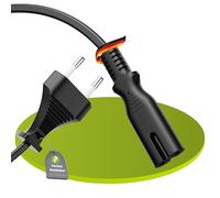 Perfect Euro Câble d'alimentation droit vers IEC femelle C7 droit Câble d'alimentation pour appareils électroménagers Noir 1,50 m