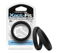 Perfect Fit #17 Xact-Fit Cockring Paquet de 2 Noir