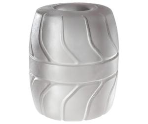 Perfect Fit - Anneau et étireur de testicules SilaSkin (blanc)