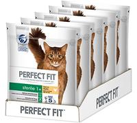 PERFECT FIT Chat Doublure secs stérile 1 + Riche en Poulet, 5 Sacs (5 x 750 g)