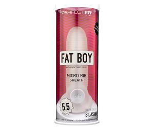Perfect Fit - Fat Boy Micro Rainuré - gaine pénienne (15 cm, blanc)