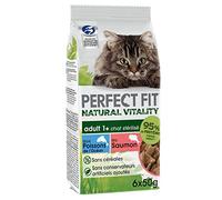 Perfect Fit Natural Vitality Sachets fraîcheur pour chats adultes stérilisés - Nourriture complète sans céréales - 12 unités 6X50g : 72 sachets