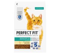 PERFECT FIT Senior 11+ Croquettes Gourmandes pour Chat Senior Stérilisé - Nourriture Riche en Poulet - 2,8 kg (Lot de 3)
