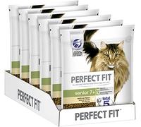 Perfect Fit Senior 7+ - Nourriture sèche pour chats âgés à partir de 7 ans - Riche en poulet - Favorise la santé - 6 x 750 g