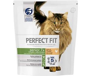 Perfect Fit Senior7+ - Croquettes pour chat senior stérilisé, riche en poulet, 4 sacs de 1,4kg