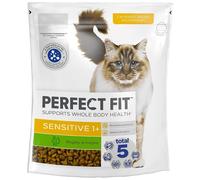 PERFECT FIT (Sensitive 1+) 750 g Riche en dinde - nourriture sèche pour chats à l'appareil digestif sensible