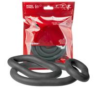 Perfect Fit - set de cockrings épais - silicone noir (3 pièces)