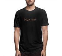Perfect for U Doja Cat Men's Classic Design Fashion Trend Style Short Sleeve T-Shirt Black Manches Courtes(X-Large)