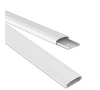 Perfect goulotte de câble en Plastique avec 1x 40cm, Ruban adhésif 3M comme Accessoire, 0,50m, Blanc