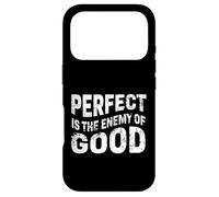 Perfect is The Enemy of Good Quote Voltaire Coque pour iPhone 17 Pro