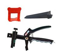 PERFECT LEVEL PRO - Kit de Nivellement Carrelage 2mm (1200 Clips + 200 Coins (cales) + 1 Pince polyamide) | Croisillon Autonivelant Professionnel | Pose Parfaite pour Sol et Mur