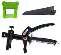 PERFECT LEVEL PRO - Kit de Nivellement Carrelage 3mm (400 Clips + 100 Coins (cales) + 1 Pince Polyamide) | Croisillon Autonivelant Professionnel | Pose Parfaite pour Sol et Mur