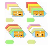 perfect line 980 cartes de modération - Lot de 980 cartes losange et flèche, 24 x 10,5 cm, couleurs pastel et intenses assorties, carton recyclé solide, inscriptible des deux côtés, fabriquées en