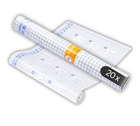 perfect line Lot de 20 rouleaux de film de protection autocollant pour livre de 15 m x 40 cm, transparent, indélébile, fabriqué en Allemagne
