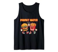 Perfect Match Burger Fries Cute Cartoon Débardeur