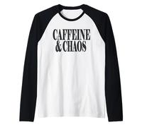 Perfect Mother Coffee Lover Mom Cafeine and Chaos Mommy Manche Raglan