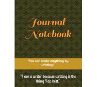 Perfect Paperback Notebook for Journaling, Creative Writing, Planning, School & Work | Inspirational Quote Pages