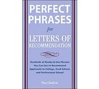 Perfect Phrases for Letters of Recommendation, Perfect Phrases Series Paul Bodine (Auteur)
