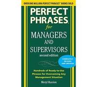 Perfect Phrases for Managers and Supervisors Second Edition by Meryl Runion Paperback Book Runion, Meryl (Auteur)