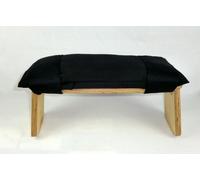 PERFECT PILLOW Zen Coussin pour Tabouret de méditation avec Rembourrage en capok Bio Noir