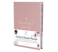 Perfect Planner Company - Planificateur familial et de style de vie - Planificateur personnel A5 non daté - Activités pour enfants - Finances, planification des vacances-Couverture flexible,rose foncé