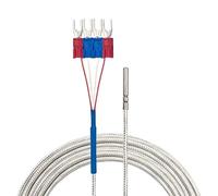 Perfect-Prime TL4050, 4 Wires Class A RTD PT100 Temperature Sensor/Probe, -50~200°C / -58~392°F, 2 Meter Long
