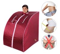 PERFECT Rouge Sauna infrarouge pliable, cabine à chaleur, sauna infrarouges tourmaline portatif