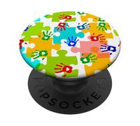 Perfect Sensory Autistic Mom Autism Awareness Autismo PopSockets PopGrip Adhésif