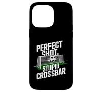 Perfect Shot Stupid Barre transversale - Joueur de Football Amusant Coque pour iPhone 14 Pro Max