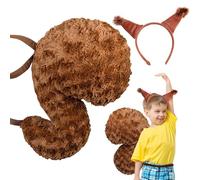 Perfect Squirrel Costume Kit: With 1 charming squirrel headband and tail,