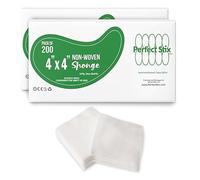 Perfect Stix Professional Series Lot de 200 lingettes esthétiques non pelucheuses, 4 plis, 10,2 x 10,2 cm, pour spa et salon, solides, durables, sans latex