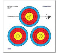 Perfect Strike Cibles de tir à l'arc classique OPS n° 003 Cibles en papier Idéal pour s'entraîner dans le jardin ou à la portée de tir à l'arc (12 cibles de 30,5 x 30,5 cm)