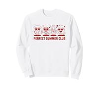 Perfect Summer Club Retro Cartoon Pizza Earth Vibe Sweatshirt