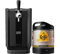 PerfectDraft Black - Pack Tireuse À Bière + 1 Fût Leffe Blonde 6L - Machine Pression À Domicile - Refroidissement À 3°C - 30 Jours Fraîcheur - Indicateurs LED Température - Idée Cadeau Amateur Bière