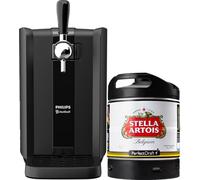 PerfectDraft Black - Pack Tireuse À Bière + 1 Fût Stella Artois 6L - Machine Pression À Domicile - Refroidissement À 3°C - 30 Jours Fraîcheur - Indicateurs LED Température - Idée Cadeau Amateur Bière