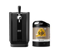 PerfectDraft Black - Tireuse à bière avec fût Leffe Blonde 6 L | Pack avec 1 Fût Leffe Blonde, Refroidissement À 3°C, 30 Jours Fraîcheur, Machine Pression À Domicile