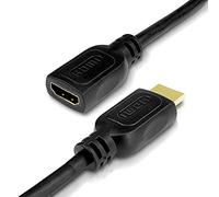PerfectHD Rallonge de câble HDMI 4K | Ultra HD 2160p | Full HD 1080p | Ethernet haute vitesse | 3D | ARC | CEC | UHD | 0,5 m