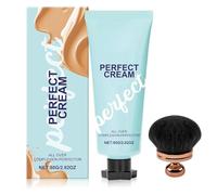 Perfectionneur pour tout le teint, le corps et les jambes, fond de teint crème CC longue durée, teinté de peau imperméable, correcteur hydratant avec couverture complète (naturel)
