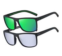 Perfectmiaoxuan Lunettes de Soleil Polarisées pour Homme Femme Classique Lunettes de Conduite Anti-UV objectifs haute définition golf conduite pêche sports de plein air Lunettes