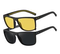 Perfectmiaoxuan Lunettes de Soleil Polarisées pour Homme Femme Classique Lunettes de Conduite Anti-UV objectifs haute définition golf conduite pêche sports de plein air Lunettes