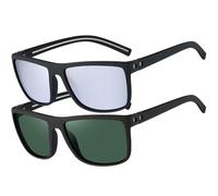 Perfectmiaoxuan Lunettes de Soleil Polarisées pour Homme Femme Classique Lunettes de Conduite Anti-UV objectifs haute définition golf conduite pêche sports de plein air Lunettes