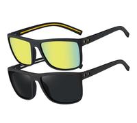 Perfectmiaoxuan Lunettes de Soleil Polarisées pour Homme Femme Classique Lunettes de Conduite Anti-UV objectifs haute définition golf conduite pêche sports de plein air Lunettes